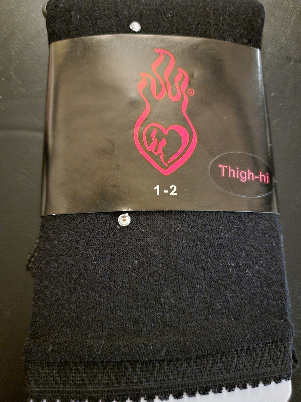 NEW NWT TORRID Thigh-High Black Stockings - Size 1/2 Sizes 14-20.